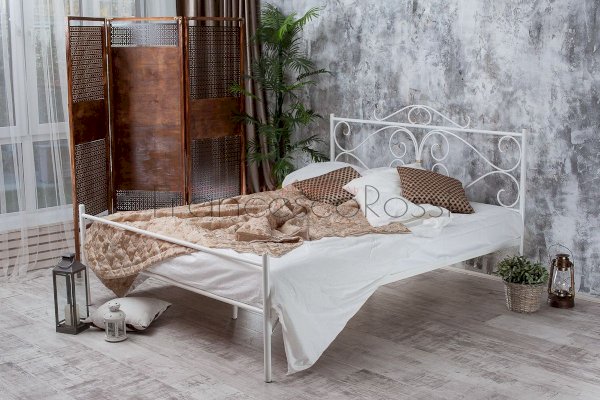 Кованая кровать Валенсия с 1 спинкой (Francesco Rossi)